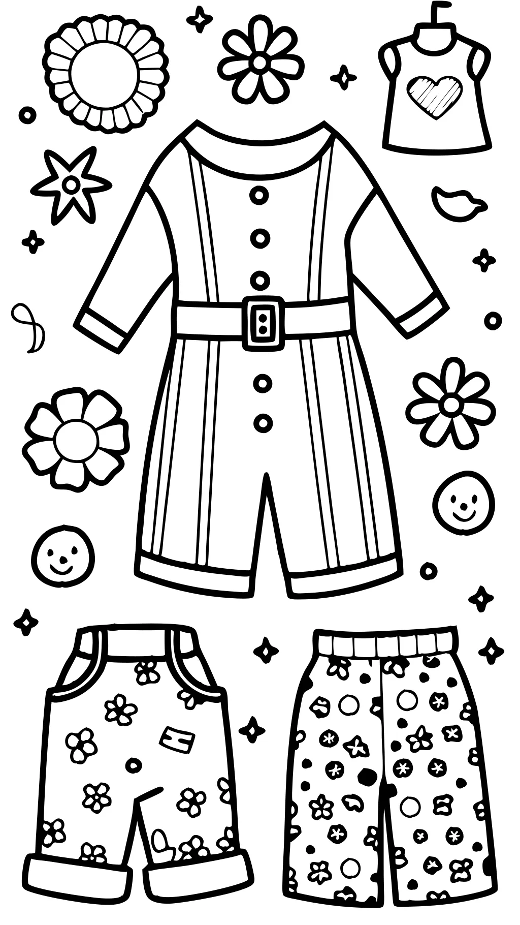 clothing coloring pages